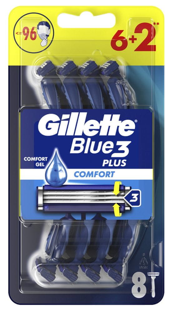 Gillette Blue3 jednorázové holítka 6 + 2 ks